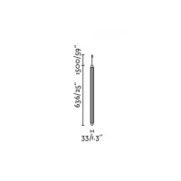 Подвесной светильник LUMINA 600 1L COL EMP SM черный LED 12W 2700K DALI