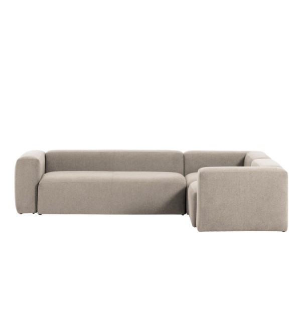Угловой 4-х местный диван Blok 320 x 230 cm бежевый