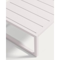 Comova Журнальный столик для улицы из белого алюминия 60 x 114 см