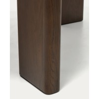 Раздвижной стол Jondal из массива и шпона дуба с отделкой под орех, 200 (286) x 100