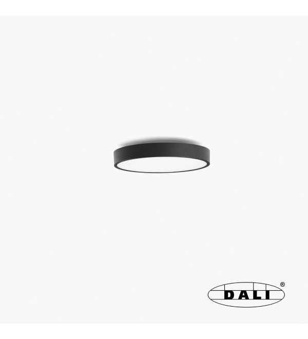 Потолочный светильник Domio Ш400 36W черный OPAL 3000K CRI80 DALI