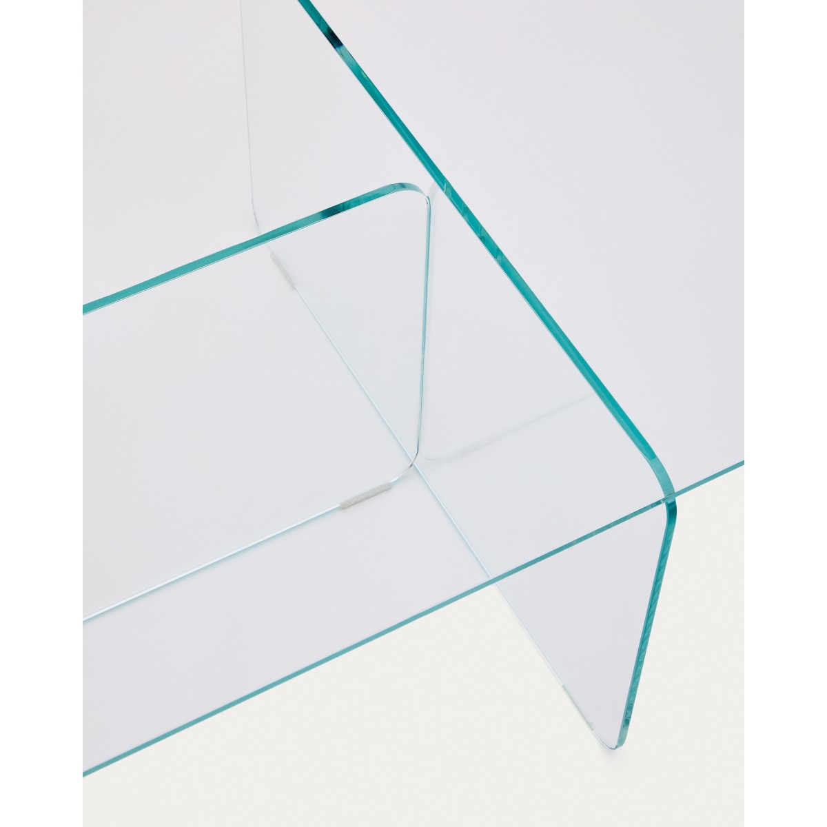 Журнальный столик Zaren из прозрачного закаленного стекла, 120 x 60 см
