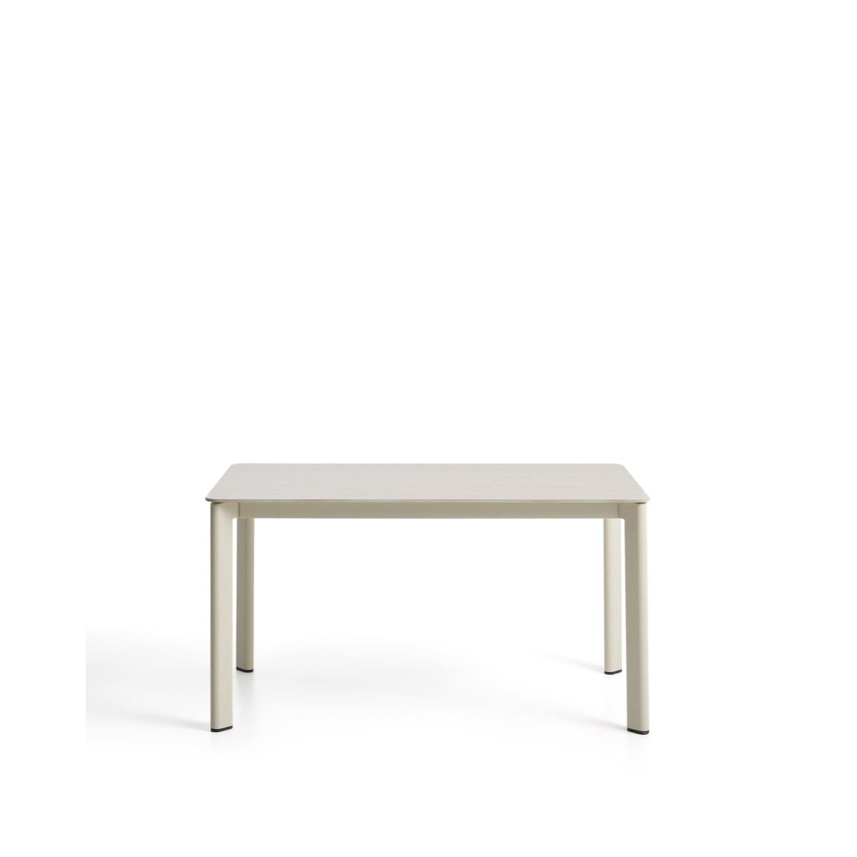 Уличный стол Anafi с бежевой столешницей из спеченного камня, 140 x 80 см