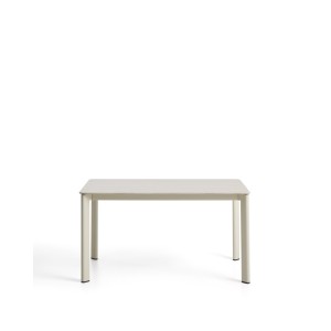 Уличный стол Anafi с бежевой столешницей из спеченного камня, 140 x 80 см