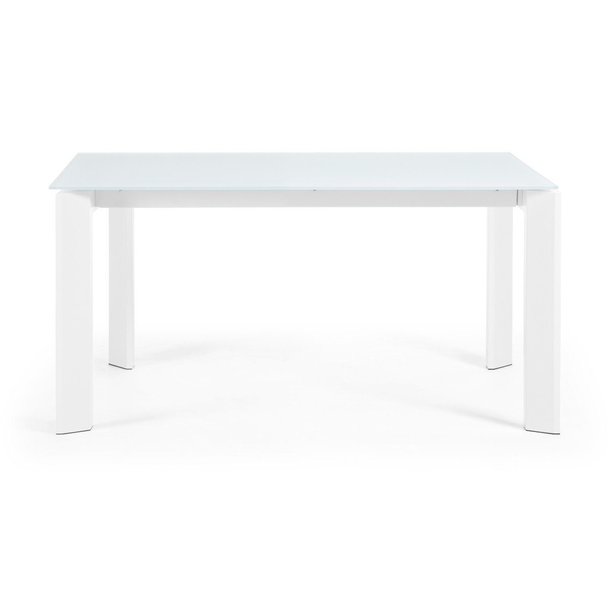 ATTA Стол 160 (220) x90 белое стекло