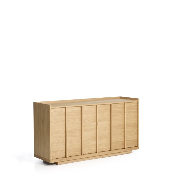 Комод Onix с отделкой из дубового шпона натурального оттенка, 150 x 80 см