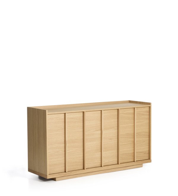 Комод Onix с отделкой из дубового шпона натурального оттенка, 150 x 80 см