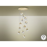Люстра Priscila 12L золотая