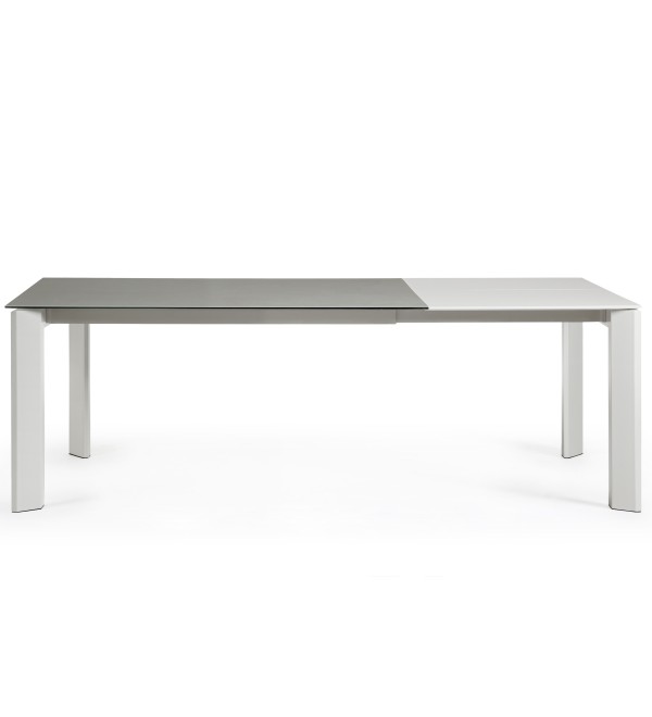 Стол Atta160 (220) x90 серый керамика
