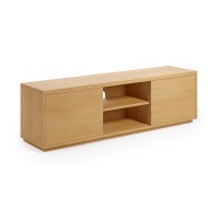 Abilen Тумба под TV с одной дверцей из шпона дуба с 2 ящиками 150 x 43,6 см