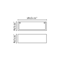 MILO Настенный светильник белый 1xE14 280mm