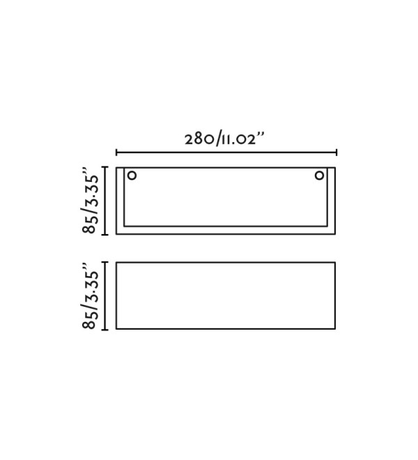 MILO Настенный светильник белый 1xE14 280mm