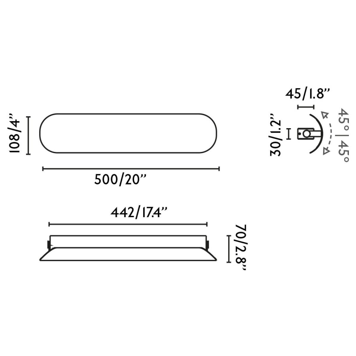 Настенный светильник NOVO 500 бежевый LED 12W 2700K