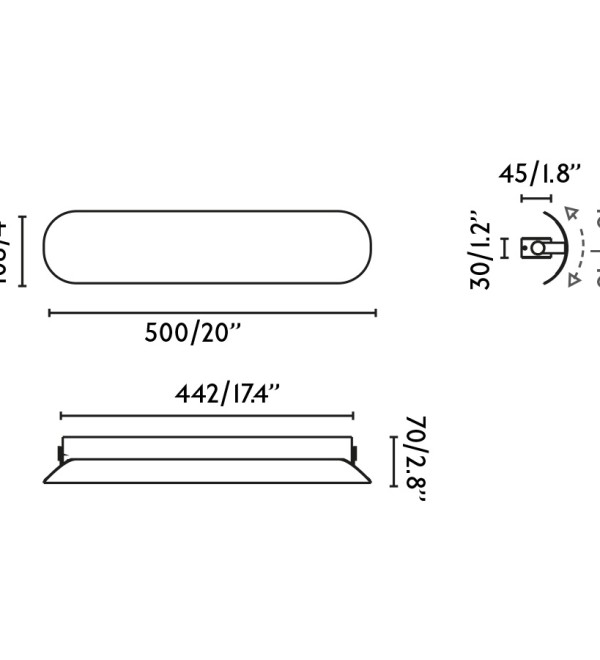 Настенный светильник NOVO 500 бежевый LED 12W 2700K