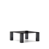 Журнальный столик Adularia из стекла темно-серого цвета 85 x 85