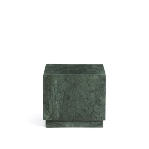 Приставной столик Sorein из зеленого мрамора 40 x 40 см