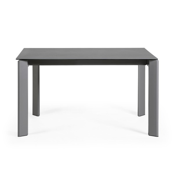 Стол Atta 140 (200) x90 антрацит керамика