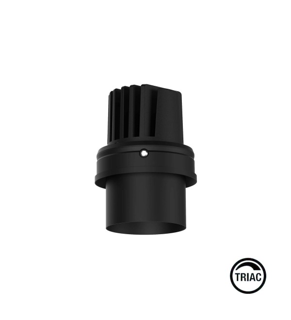 Встраиваемый светильник ELIOS TUBE IP20 10W черный 15є 2700K TRIAC