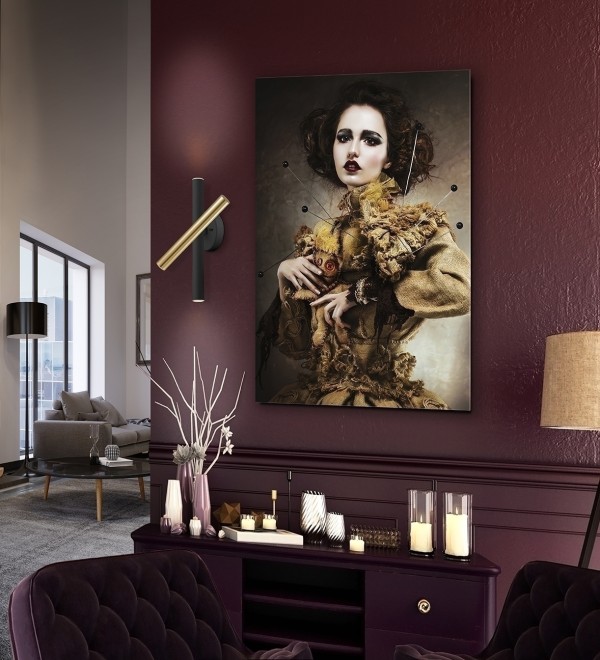 Настенный светильник Varas 3L золотой/черный