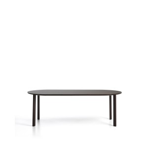Уличный стол Erice из алюминия и закаленного стекла коричневого цвета, 230 x 100 см