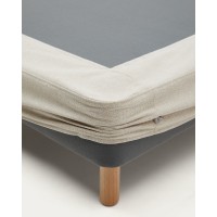 Основание кровати Ofelia со съемным чехлом бежевого цвета 160 x 200 см