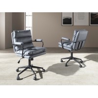 Вращающееся офисное кресло 4155 из серой ткани