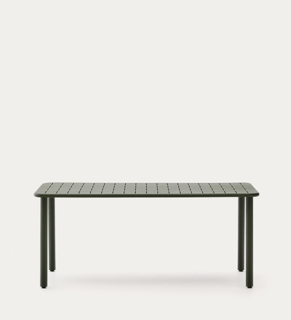 Уличный стол Brai из оцинкованной стали зелёного цвета 180 x 90 см