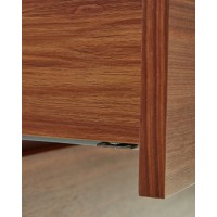 Vedrana Комод с 5 ящиками из орехового шпона со стальными ножками 60 x 114 см