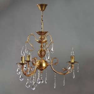 Люстра MANTRA Alicante Ambiente 3L 8888/3 AB Leaf Crystal