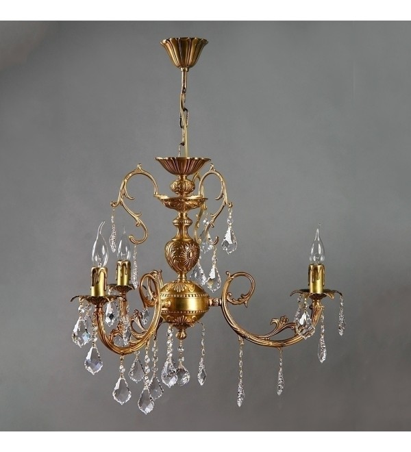 Люстра MANTRA  Alicante Ambiente 3L 8888/3 AB Leaf Crystal