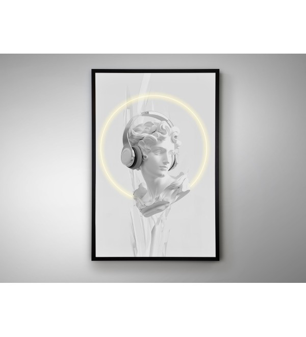Картина Busto белый LED 80X120