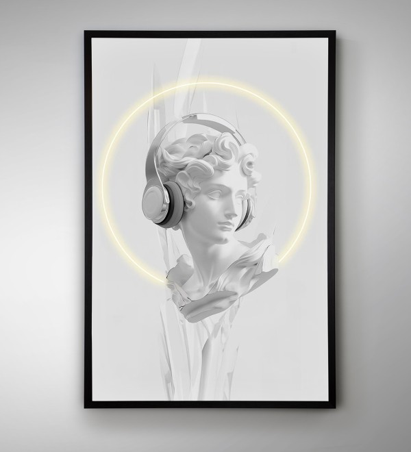 Картина Busto белый LED 80X120