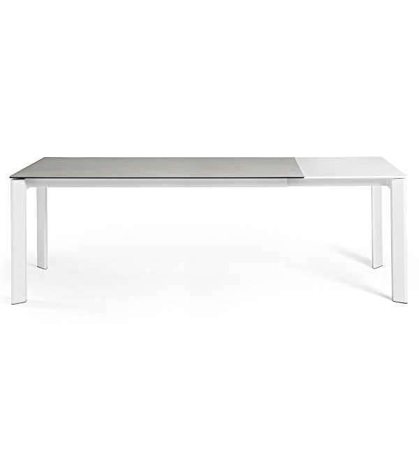 Стол Atta 160 (220) x90 белый керамика