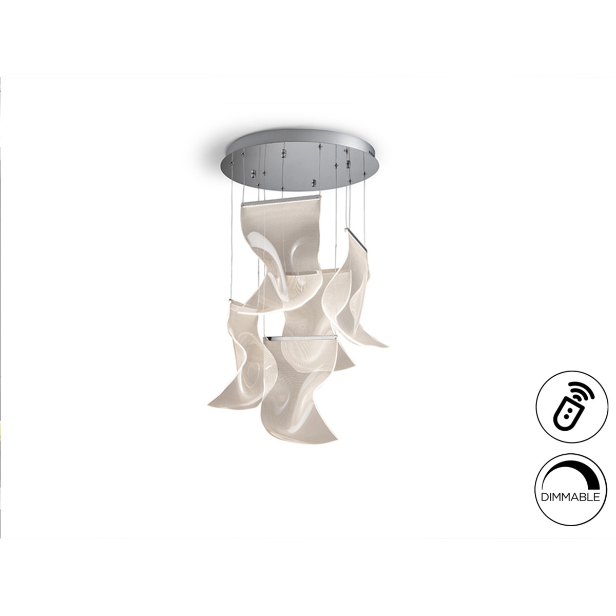 Люстра Velos II 5L хромированная DIM