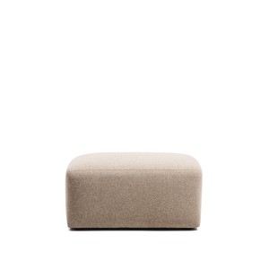 Пуф для ног Blok из коричневой синели, 90 x 74 см
