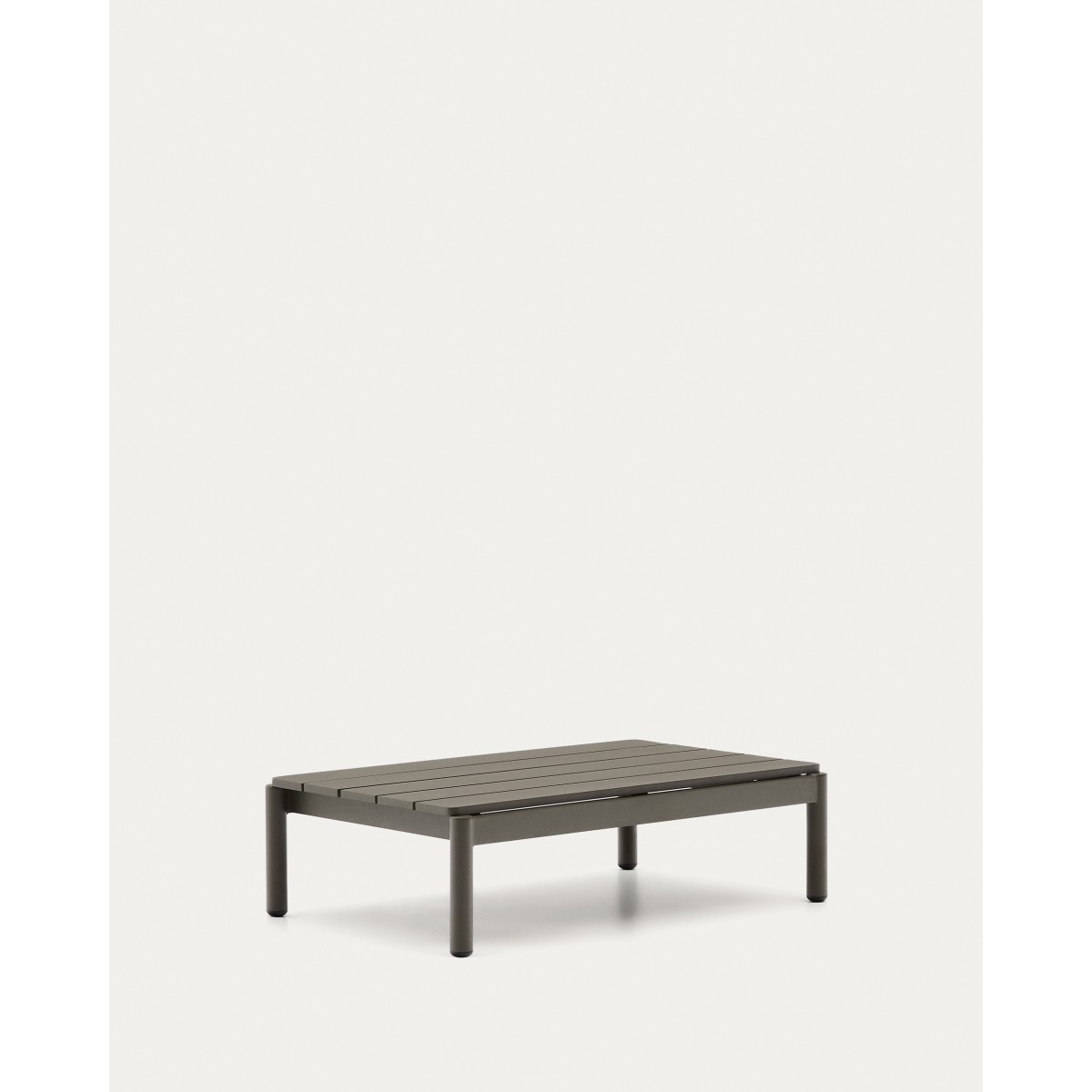 Журнальный столик Sorells из зеленого алюминия 57 x 91 см