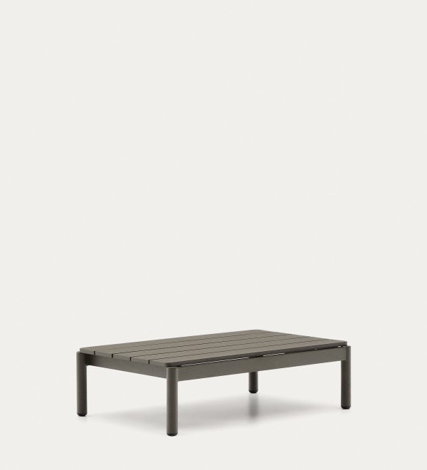 Журнальный столик Sorells из зеленого алюминия 57 x 91 см