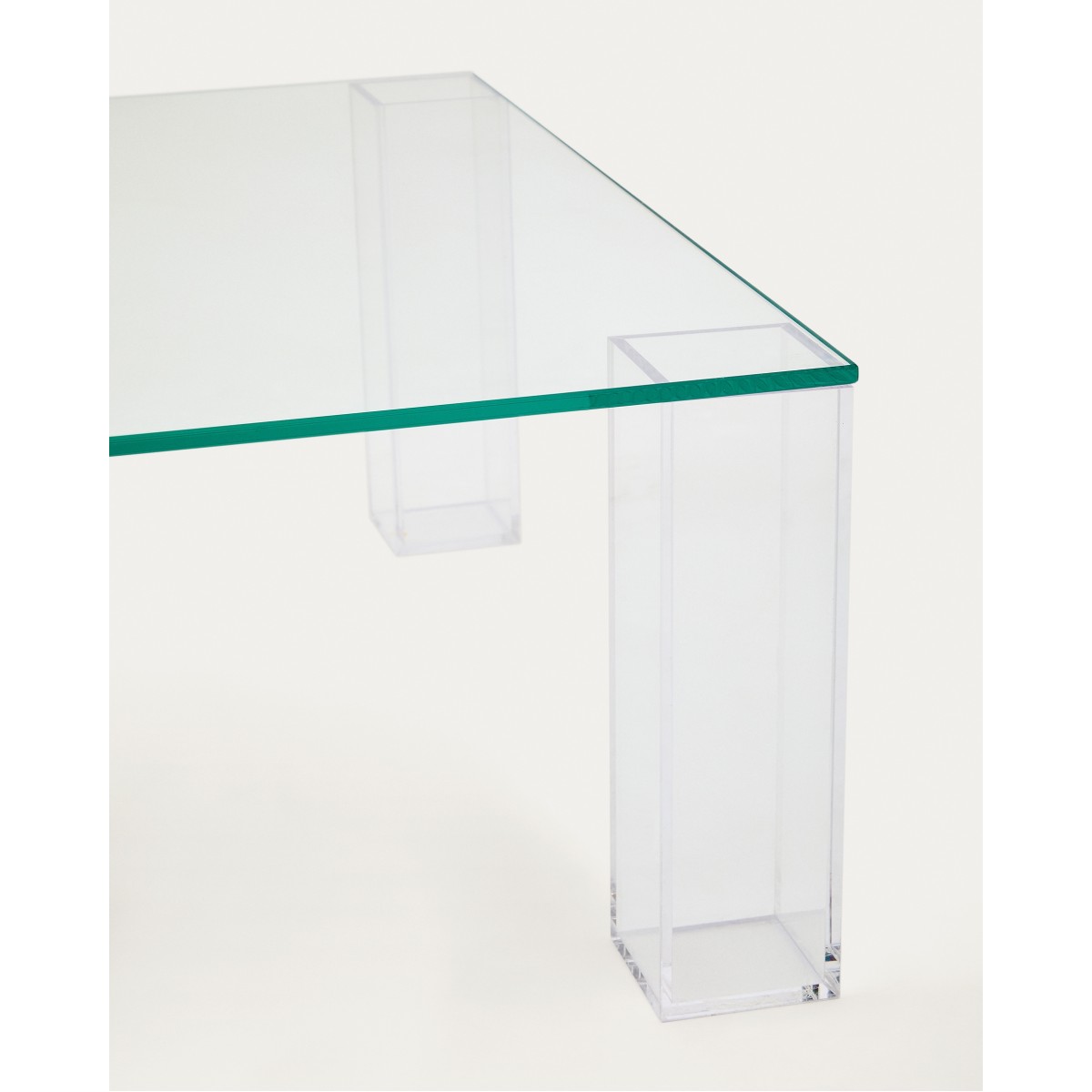 Журнальный столик Adularia из стекла прозрачного цвета 85 x 85
