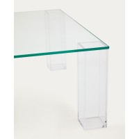 Журнальный столик Adularia из стекла прозрачного цвета 85 x 85