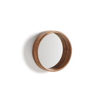 Зеркало Berale из акации, диаметр 30,5 см