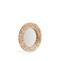 Зеркало Ellipse древесина