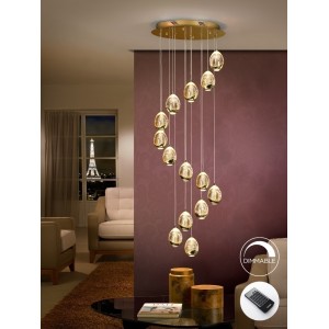 Люстра Rocio LED 14L DIM золотая