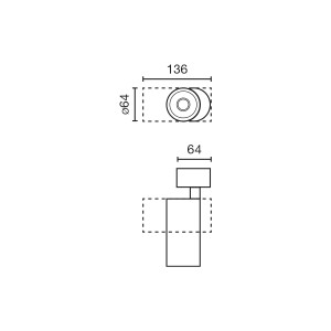 Проектор Fost SURFACE Ш64 14W белый 35° 4000K CRI90