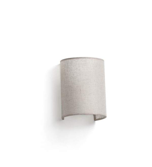 Настенный светильник Otton R Round Linen вертикальный 1xE27
