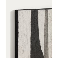 Абстрактная черно-белая картина Onure, 80 x 100 см