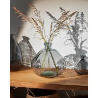Ваза Anner 33 cm темно-синее стекло