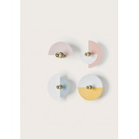 Бра Haban 25 см 2 диска + цоколь 5 см золотой
