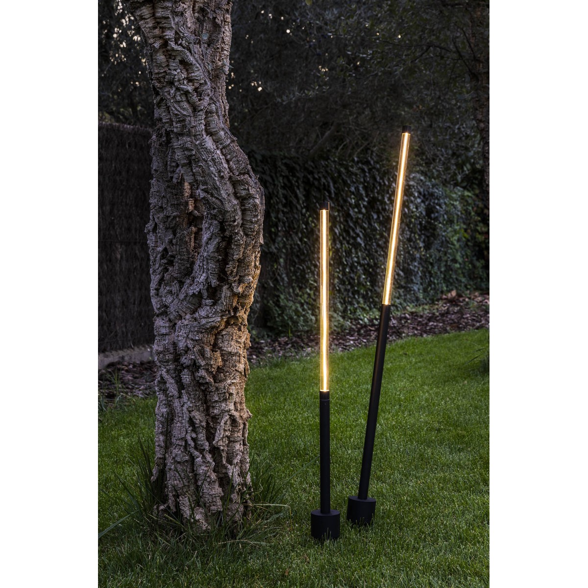 Лампа Bambou 1068 с шипом черная LED 8W 2200K