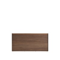 Изголовье Norlen из орехового шпона с темной отделкой и подсветкой 180 x 200
