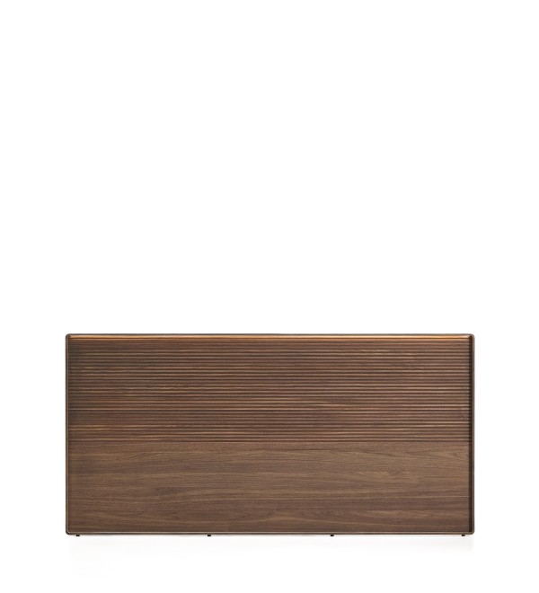 Изголовье Norlen из орехового шпона с темной отделкой и подсветкой 180 x 200 